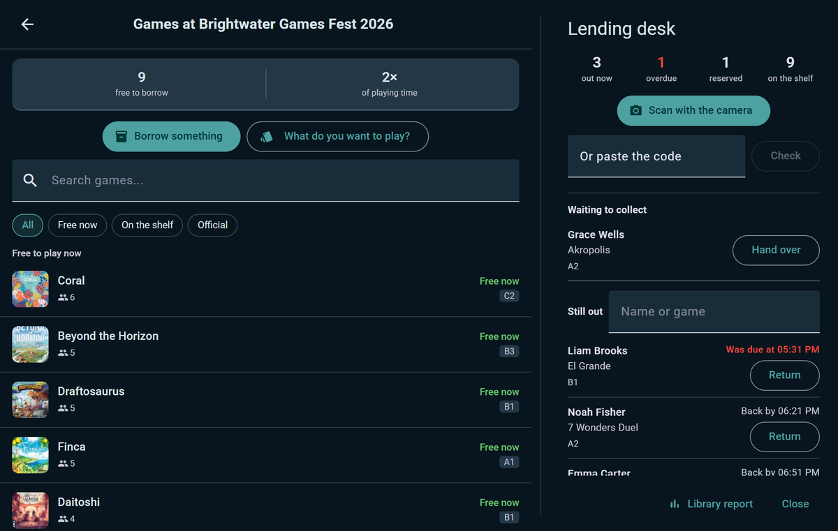 Event Game Library