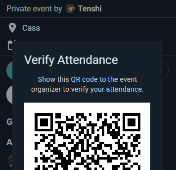 QR code scanning at event entry
